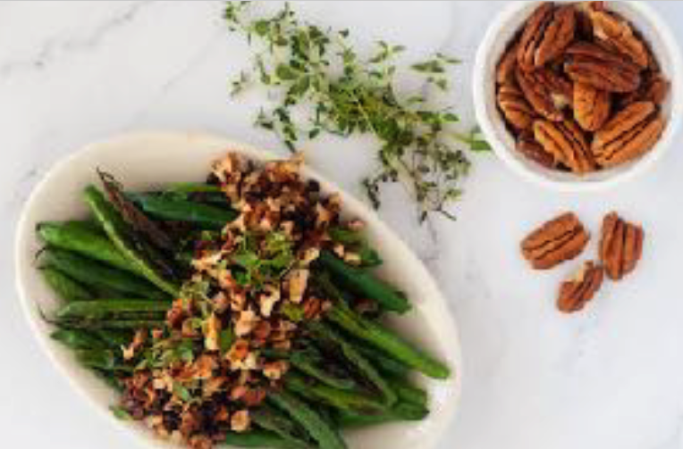 Skillet Green Beans with Brown Butter Pecans